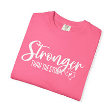 Load image into Gallery viewer, Stronger Than The Storm Comfort Colors T-shirt Unisex Tee, Flood Relief Fundraising Shirt, Donations, Texas Support Apparel, Unisex Tee
