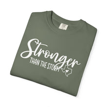 Load image into Gallery viewer, Stronger Than The Storm Comfort Colors T-shirt Unisex Tee, Flood Relief Fundraising Shirt, Donations, Texas Support Apparel, Unisex Tee
