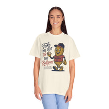 Load image into Gallery viewer, Take Me Out To The Ball Game Peanut Comfort Colors T-Shirt- Baseball Mom
