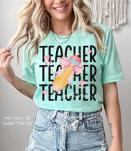 Load image into Gallery viewer, Teacher Pencil Grade Level DTF Transfer (300 HOT PEEL) | Ships 3-7 Business Days
