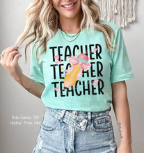 Load image into Gallery viewer, Teacher Pencil Grade Level DTF Transfer (300 HOT PEEL) | Ships 3-7 Business Days
