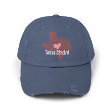 Load image into Gallery viewer, Texas Strong Doodle Distressed Cap | Texas Hill Country Flood Relief 100% Donation | Vintage Adjustable Style Cap | Pray for Texas
