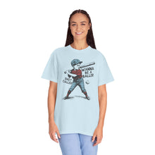Load image into Gallery viewer, Wanna Be A Baller Retro Script Comfort Colors T-Shirt- Baseball Mom
