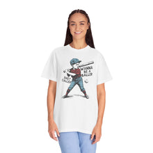 Load image into Gallery viewer, Wanna Be A Baller Retro Script Comfort Colors T-Shirt- Baseball Mom
