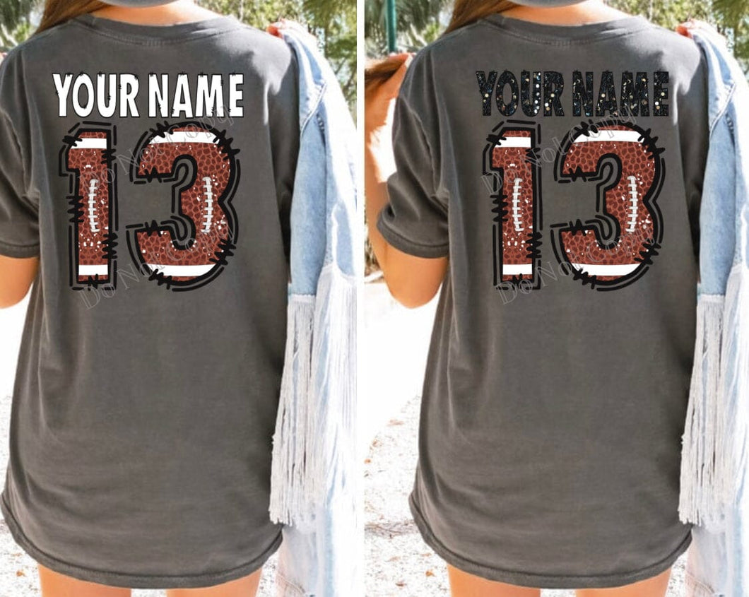 Custom Football Jersey DTF Transfer (300 HOT PEEL) | Ships 3-7 Business Days