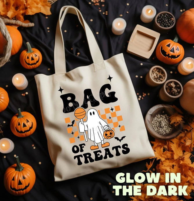 IN PRODUCTION SHIPS 8/30 Bag of Treats | Glow In The Dark Clear Film Screen Print Transfer (320 HOT Peel)