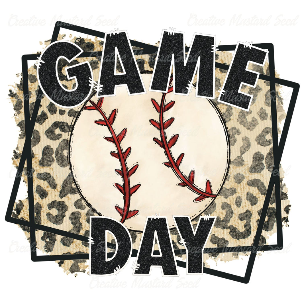 Leopard Game Day Baseball | Digital Download