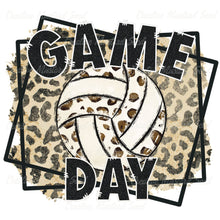 Load image into Gallery viewer, Leopard Volleyball Game Day DTF Transfer (300 HOT PEEL) | Ships 3-7 Business Days
