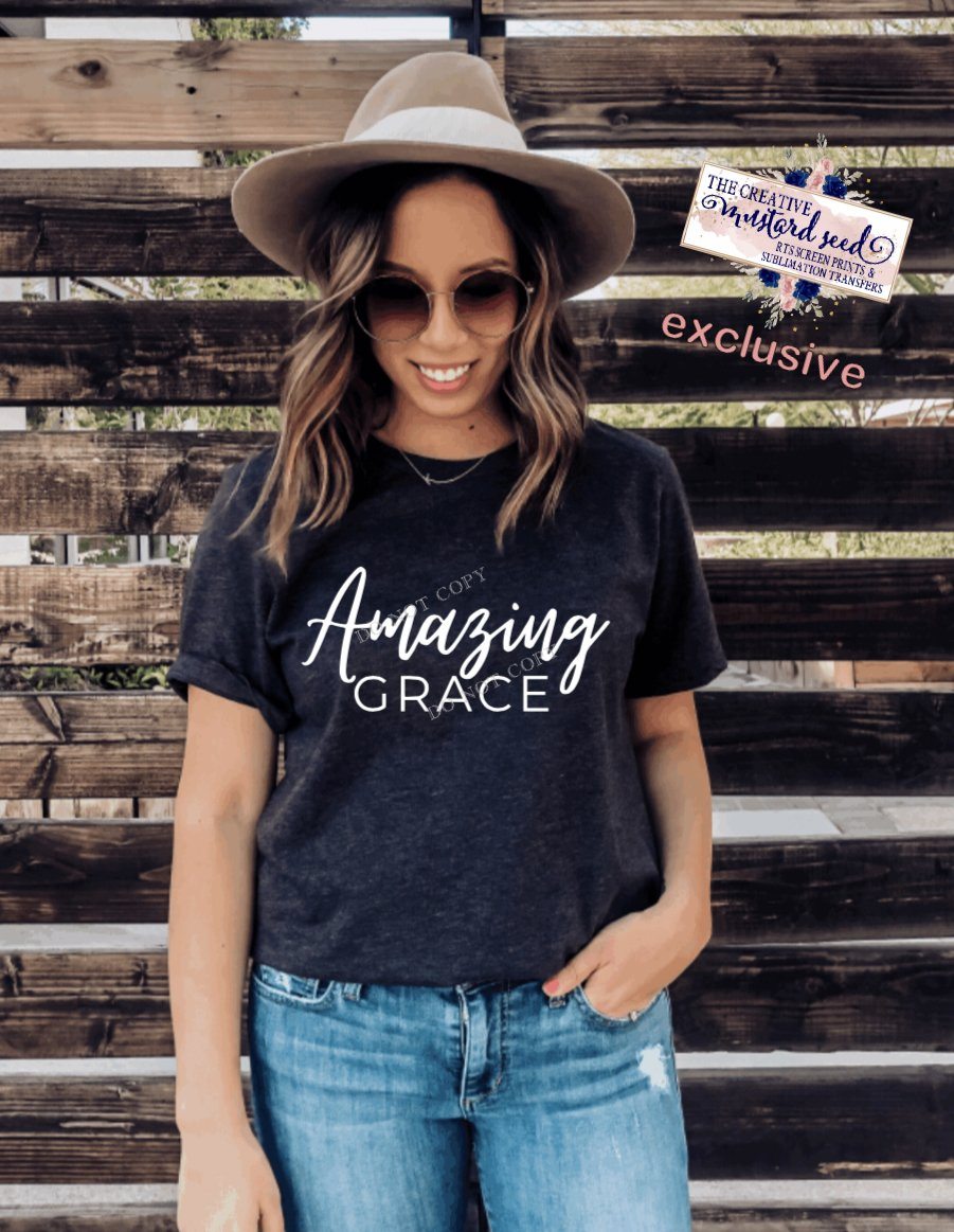 PO Screen Print Transfer | Amazing Grace