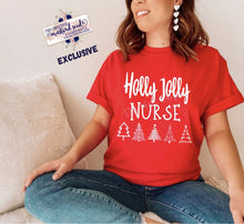 Load image into Gallery viewer, PO SHIPS 11/10 Screen Print Transfer | Holly Jolly Nurse
