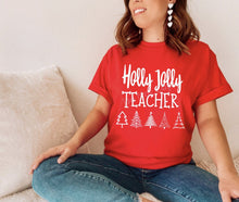 Load image into Gallery viewer, PO SHIPS 11/10 Screen Print Transfer | Holly Jolly Teacher
