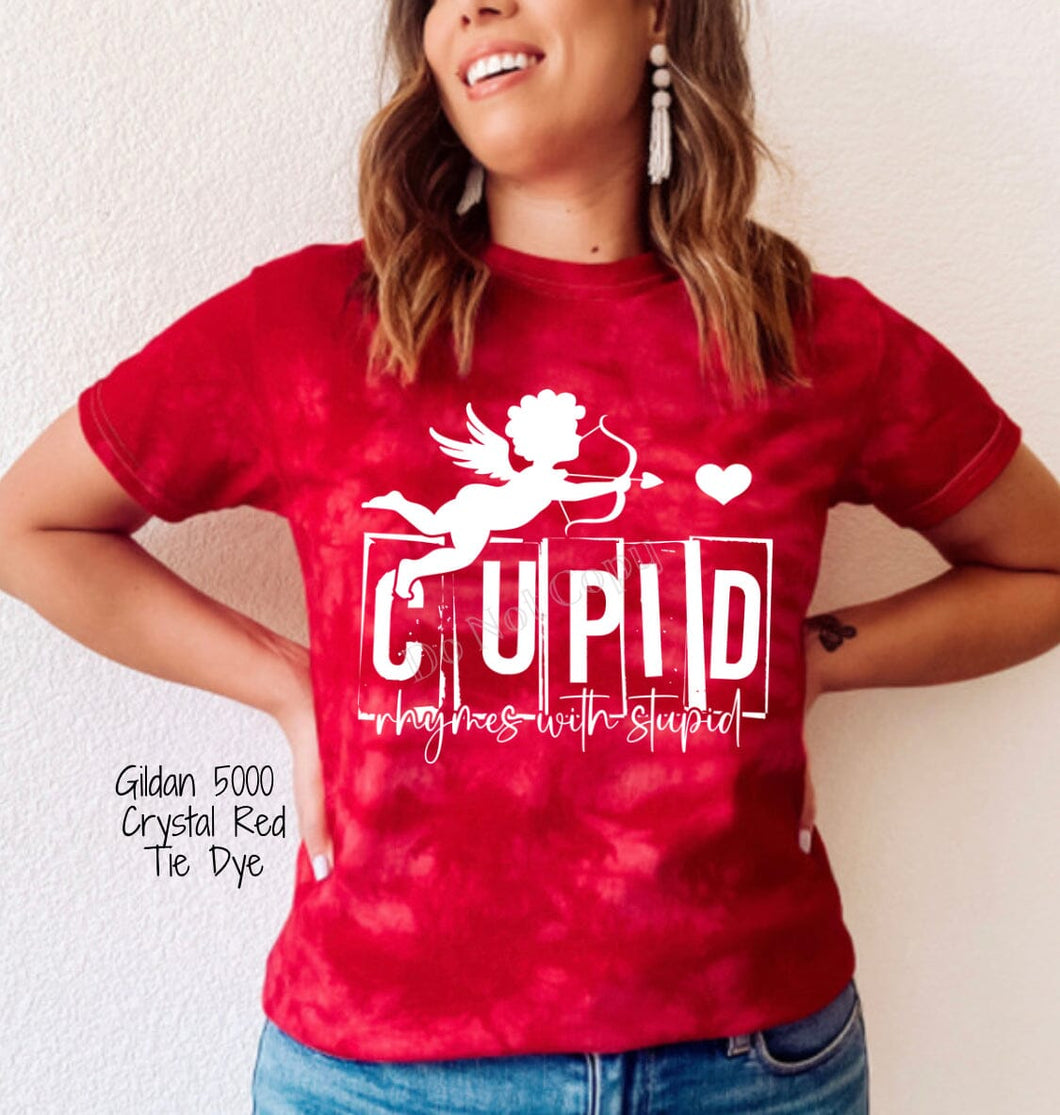 PO SHIPS 11/30 Screen Print Transfer | Cupid Rhymes With Stupid