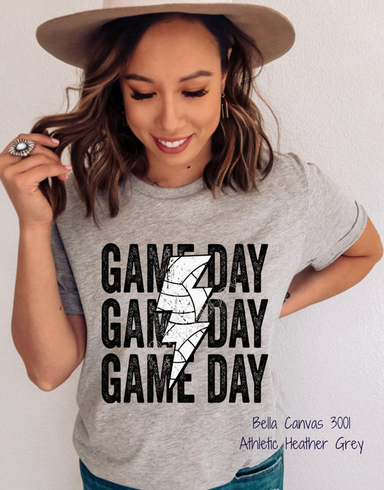 PO SHIPS 11/30 Screen Print Transfer | Game Day Volleyball Bolt (HIGH HEAT)