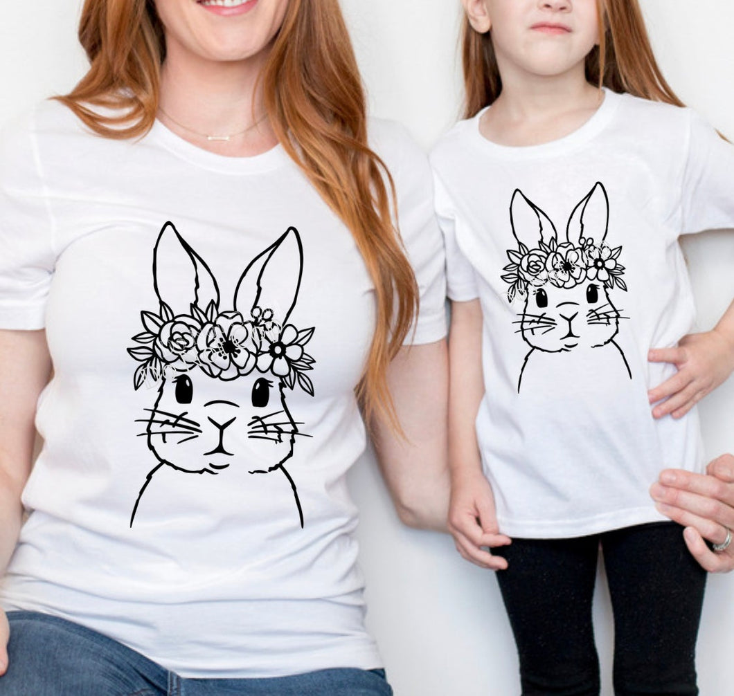 PO SHIPS 1/26 Screen Print Transfer | Easter Bunny | Adult Youth