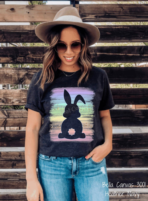 PO SHIPS 1/26 Screen Print Transfer | Easter Bunny Paint Splash (HIGH HEAT)