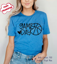 Load image into Gallery viewer, PO SHIPS 2/1 Screen Print Transfer | Game Day Basketball PUFF
