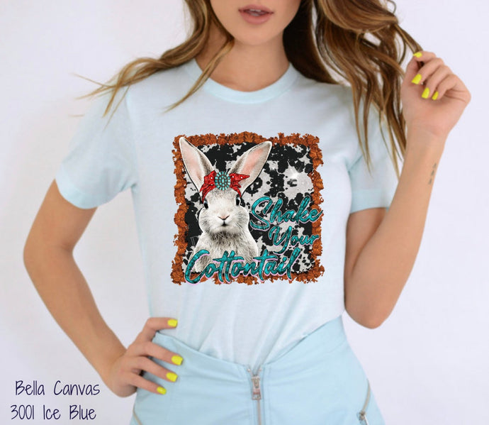 PO SHIPS 2/2 Screen Print Transfer | Boho Shake Your Cottontail (HIGH HEAT)