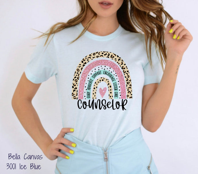 PO SHIPS 2/2 Screen Print Transfer | Counselor Rainbow (HIGH HEAT)