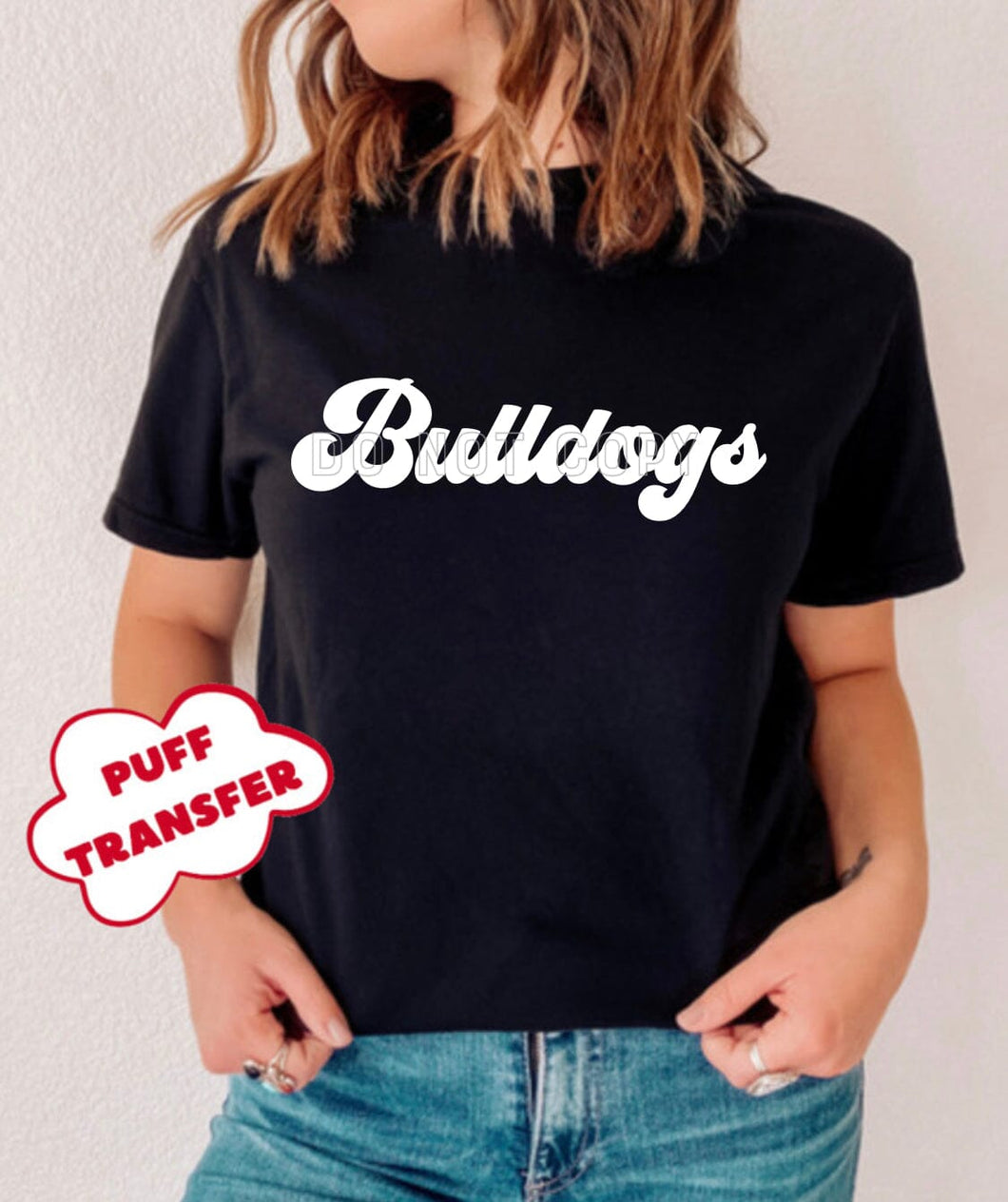 PO SHIPS 2/8 Screen Print Transfer | Bulldogs PUFF