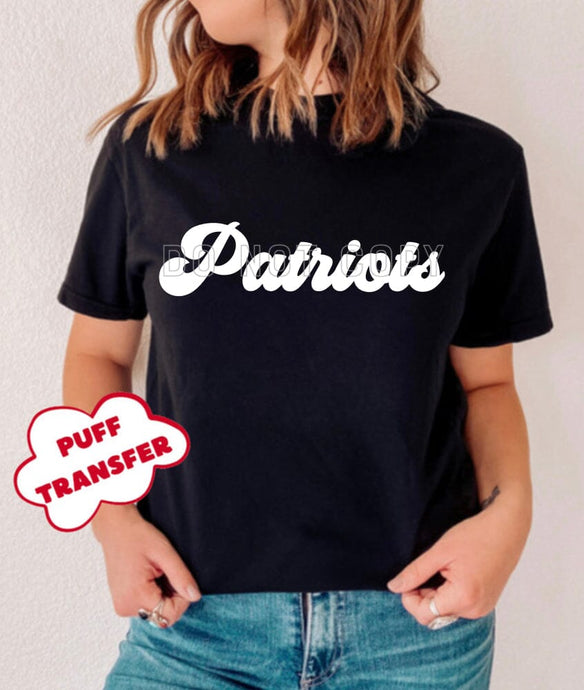 PO SHIPS 2/8 Screen Print Transfer | Patriots PUFF