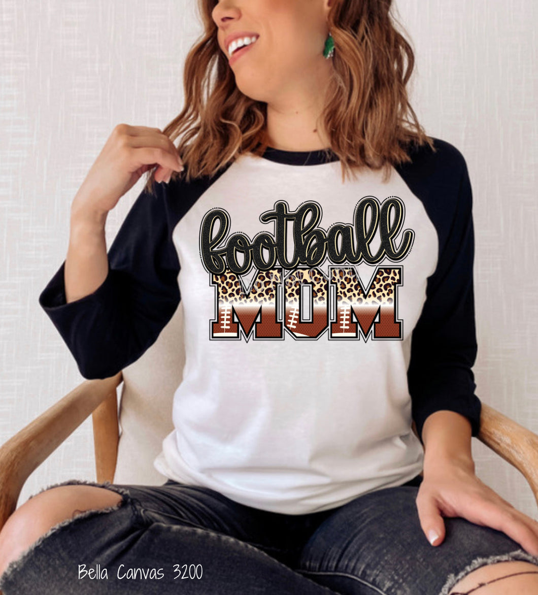 PO SHIPS 3/23 Screen Print Transfer | Football Mom (HIGH HEAT)