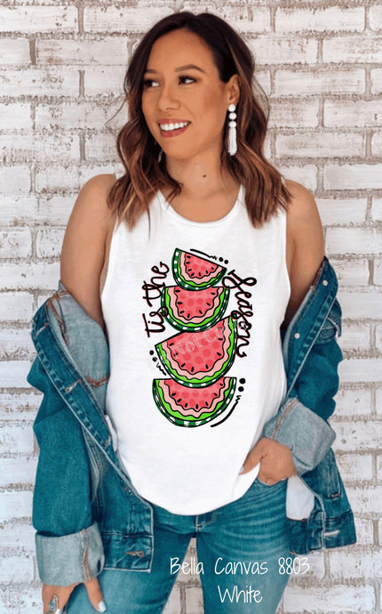 PO SHIPS 5/18 Screen Print Transfer | Tis The Season Watermelon (HIGH HEAT)