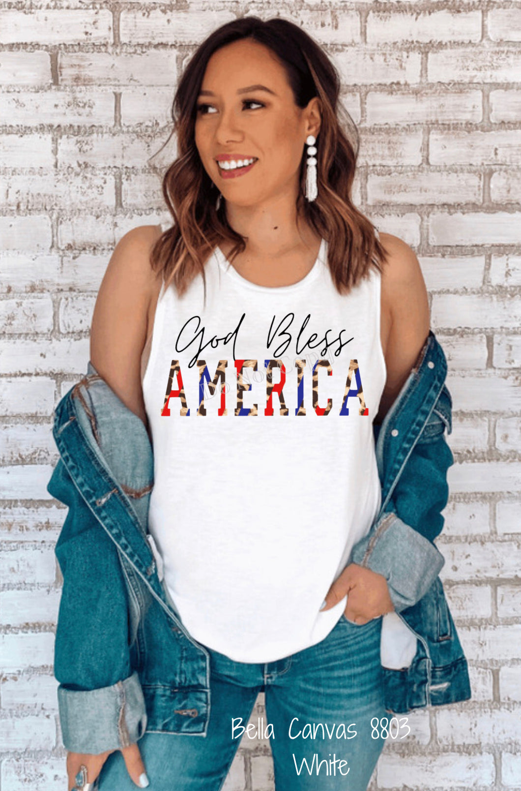 PO SHIPS 5/4 Screen Print Transfer | God Bless America (HIGH HEAT)