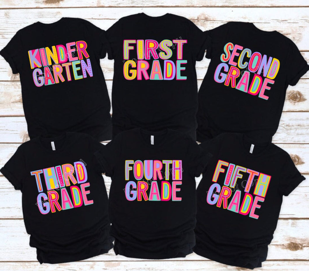 PO SHIPS 7/7 Colorful Grade Level | Adult and Youth | Clear Film Screen Print Transfer (325 HOT Peel)