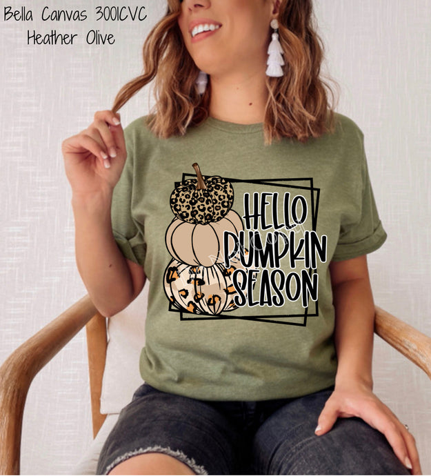 PO SHIPS 8/17 Screen Print Transfer | Hello Pumpkin Season (HIGH HEAT)