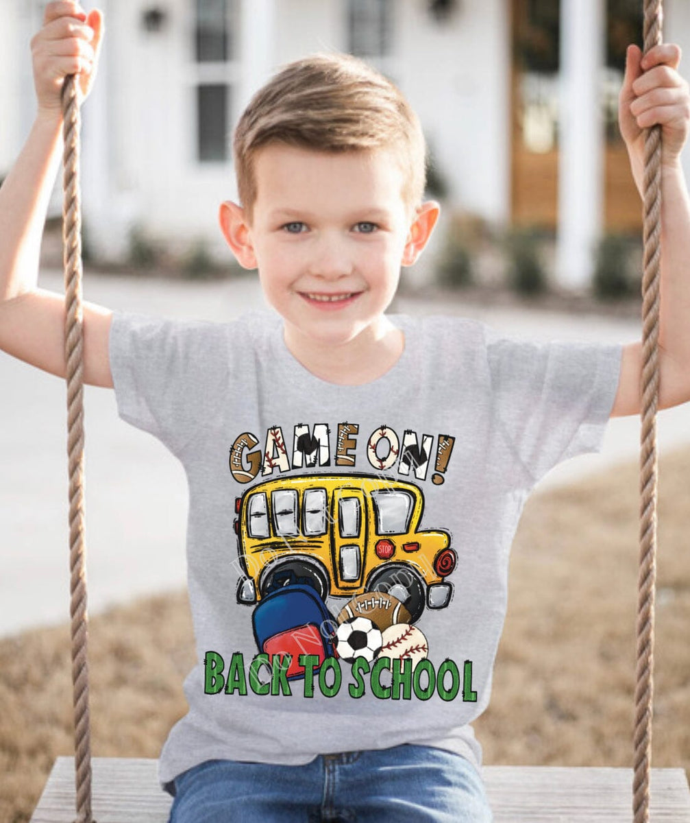 RTS Clear Film Screen Print Transfer | Game On Back To School Youth (3 ...