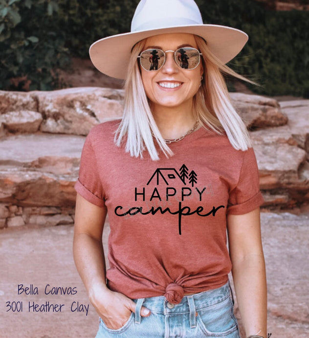 RTS Screen Print Transfer | Tent Happy Camper