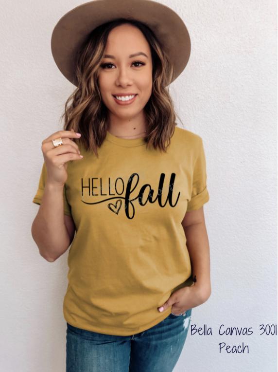 Screen Print Transfer | Hello Fall Heart